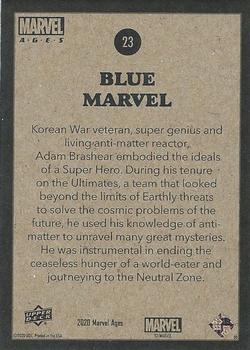 Blue Marvel back artwork