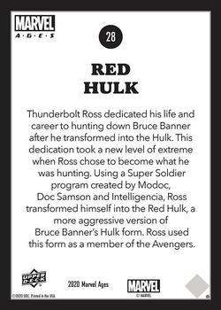 Red Hulk back artwork