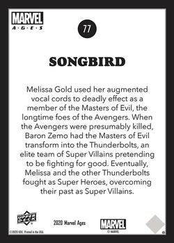 Songbird back card image
