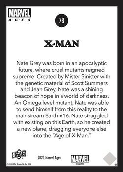 X-Man back card image