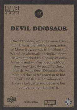 Devil Dinosaur back card image