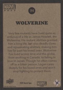 Wolverine back card image