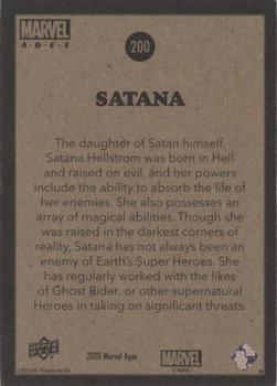 Satana back card image