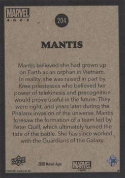 Mantis back card image