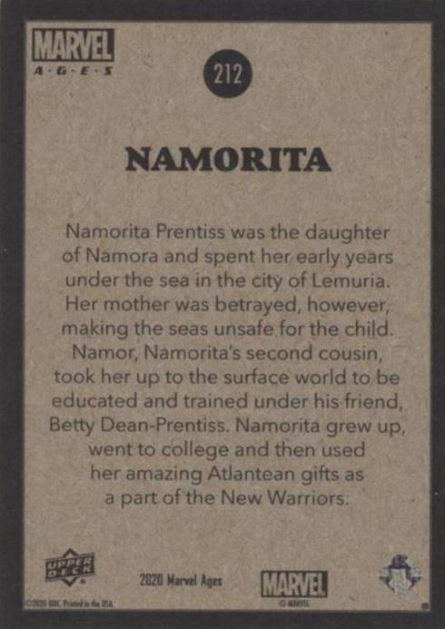 Namorita back card image