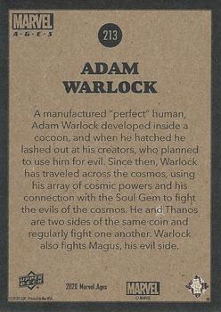 Adam Warlock back card image