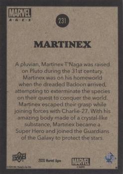 Martinex back card image