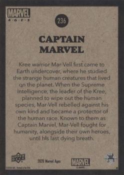 Captain Marvel back card image