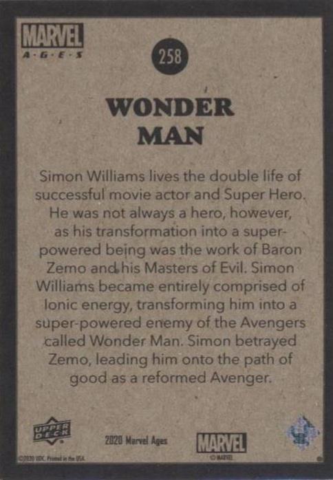 Wonder Man back card image