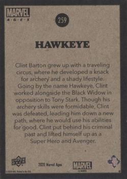 Hawkeye back card image