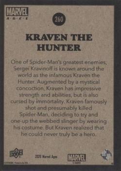Kraven The Hunter back card image