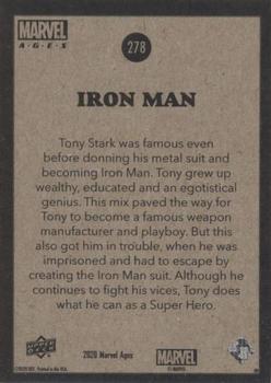 Iron Man back card image