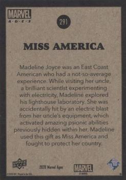 Miss America back card image