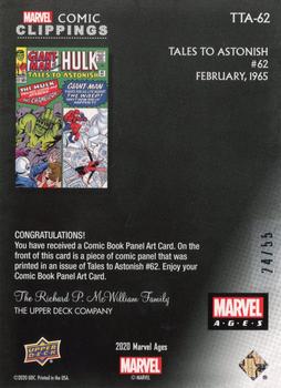 Tales to Astonish #62 back card image