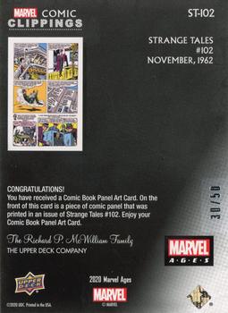 Strange Tales #102 back card image