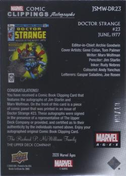 Jim Starlin / Marv Wolfman back card image