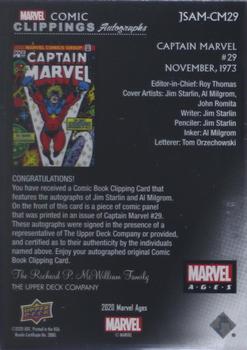 Jim Starlin / Al Milgrom back card image