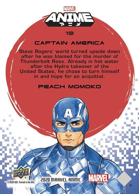 Captain America back artwork