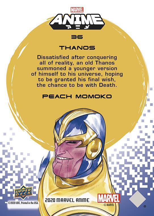 Thanos back artwork