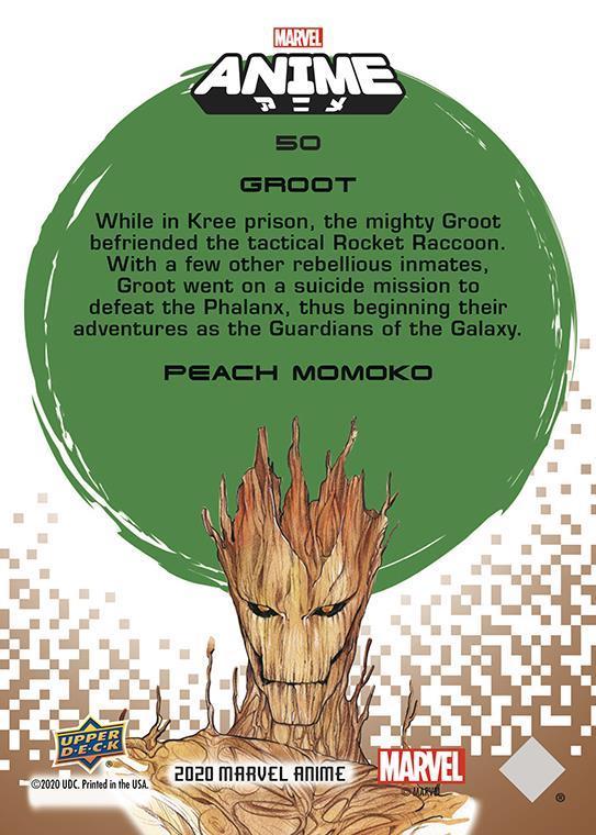 Groot back card image