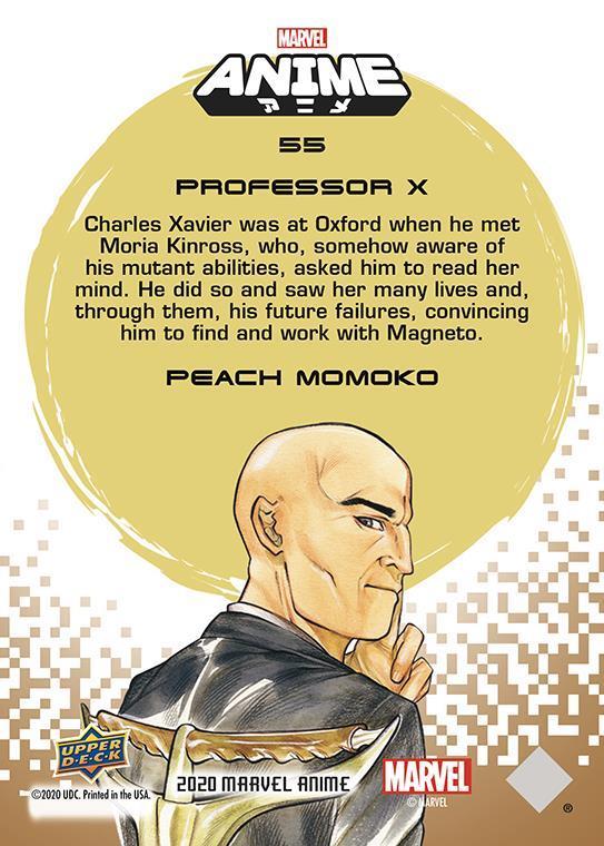 Professor X back card image