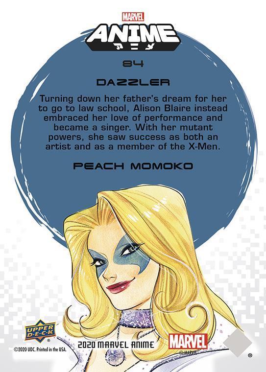 Dazzler back card image