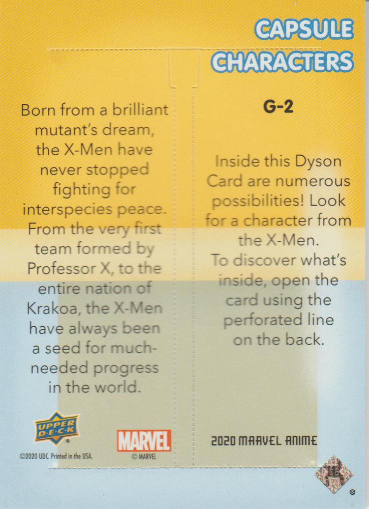 X-Men back card image