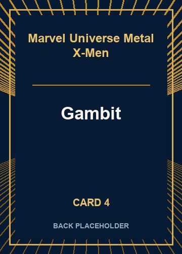 Gambit back card image