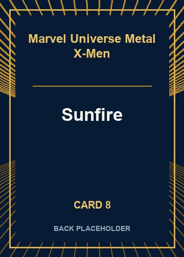Sunfire back card image