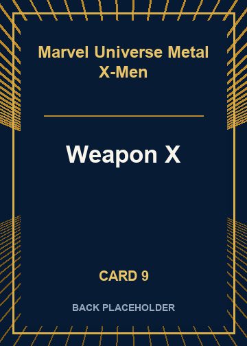 Weapon X back card image