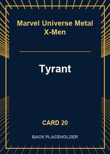 Tyrant back card image