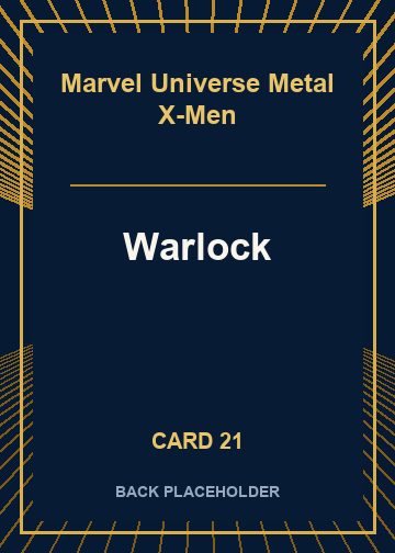 Warlock back card image