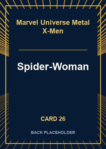 Spider-Woman back card image