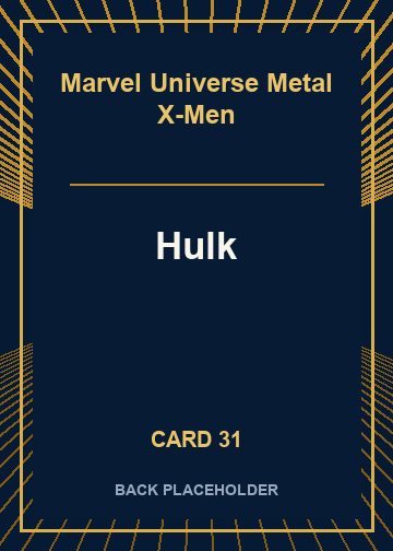 Hulk back card image