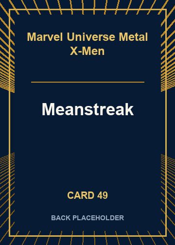 Meanstreak back card image