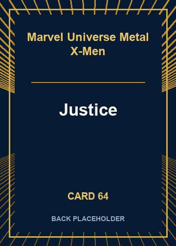 Justice back card image