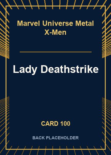 Lady Deathstrike back card image
