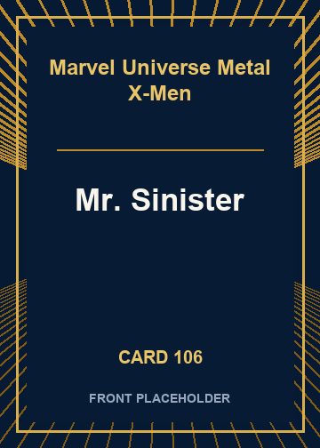 Mr. Sinister card thumbnail