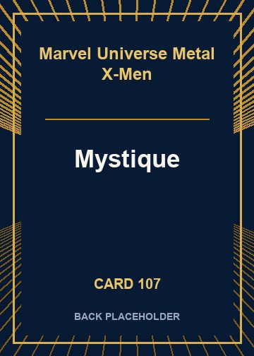 Mystique back card image