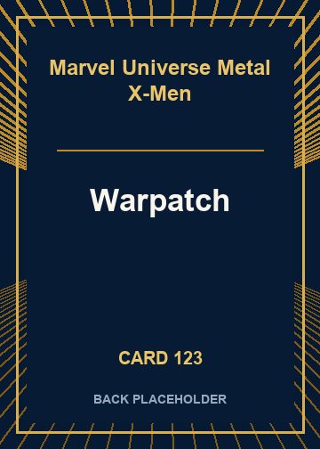 Warpatch back card image