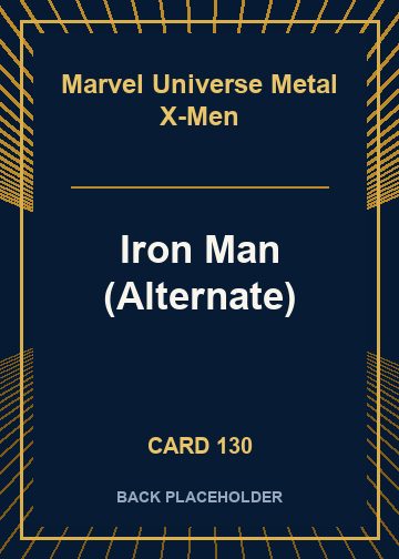 Iron Man (Alternate) back card image