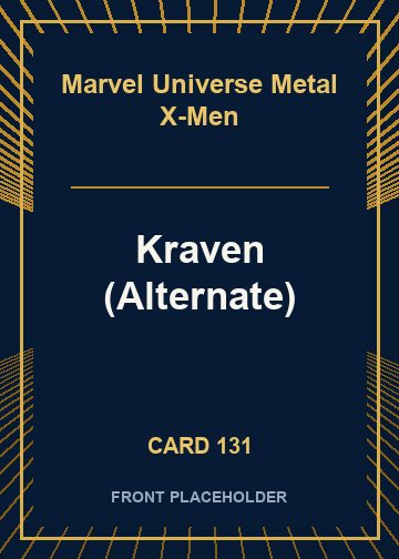 Kraven (Alternate) card thumbnail