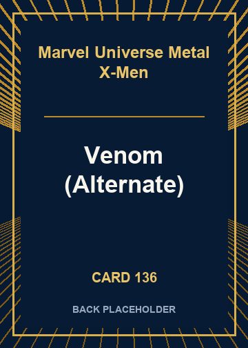 Venom (Alternate) back card image