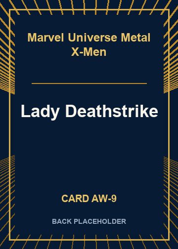 Lady Deathstrike back card image