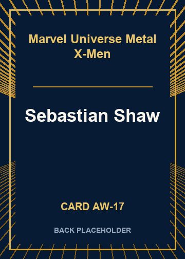 Sebastian Shaw back card image