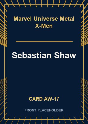 Sebastian Shaw card thumbnail