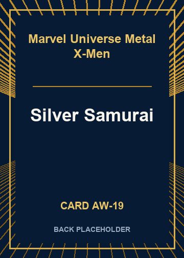 Silver Samurai back card image
