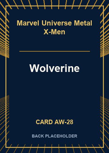 Wolverine back card image