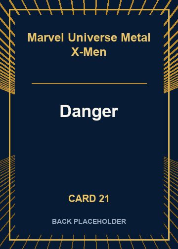 Danger back artwork