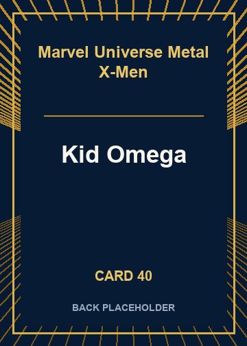 Kid Omega back card image